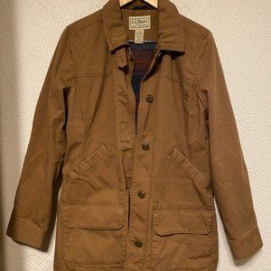 L.L. Bean Flannel Lined Barn Jacket